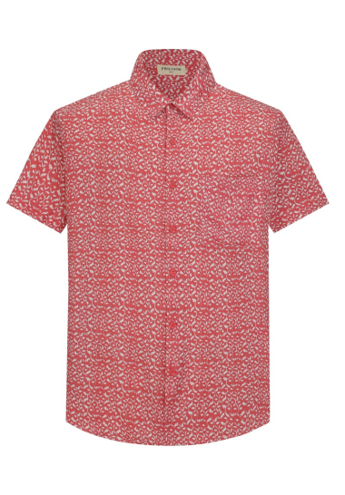 Großhändler Frilivin - Kurzarmshirt mit abstraktem Muster