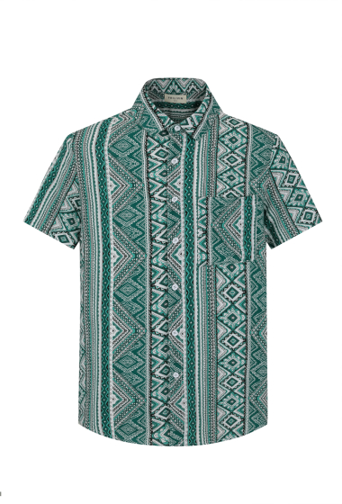 Großhändler Frilivin - Kurzarmhemd mit geometrischem Muster