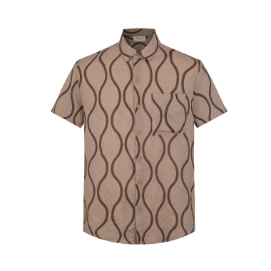 Wholesaler Frilivin - Short-sleeved shirt with wavy pattern