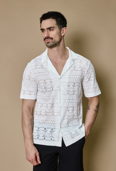 Wholesaler Frilivin - Plain short-sleeved patterned shirt