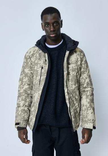 Wholesaler Frilivin - Short hooded down jacket with spots