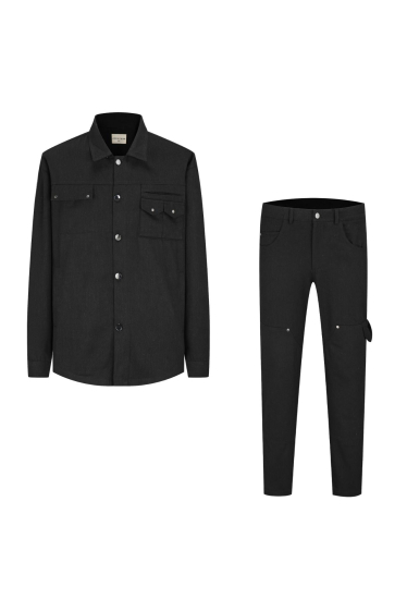 Wholesaler Frilivin - Buttoned shirt and pants set