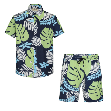 Wholesaler Frilivin - Floral patterned shirt shorts set,