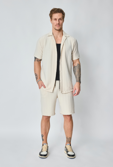 Wholesaler Frilivin - Casual Shirt Shorts Set