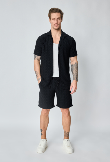 Wholesaler Frilivin - Casual Shirt Shorts Set