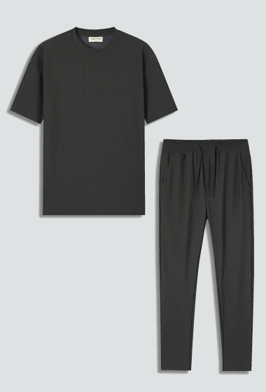 Wholesaler Frilivin - Plain t-shirt pants set
