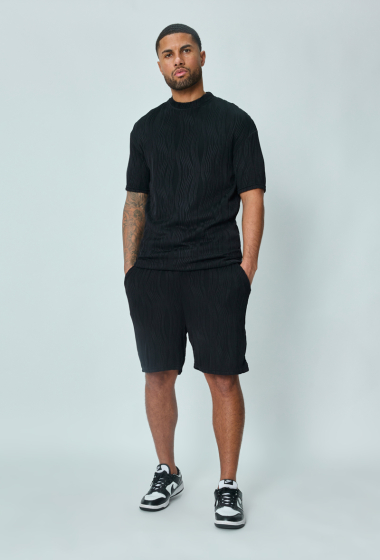 Wholesaler Frilivin - Plain shorts t-shirt set