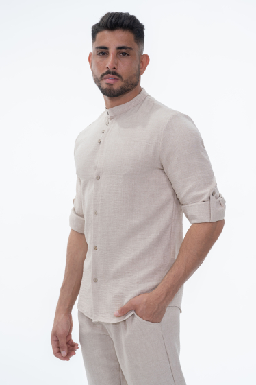 Wholesaler Frilivin - Plain short-sleeved shirt and pants set