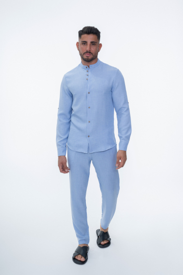 Wholesaler Frilivin - Plain short-sleeved shirt and pants set
