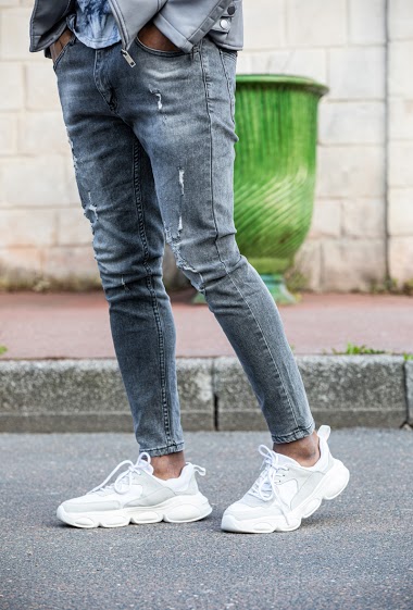 Jean skinny effet d chir