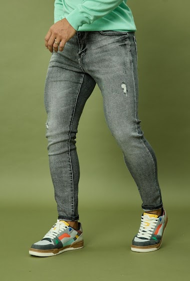 Großhändler Frilivin - Zerrissene Slim-Jeans