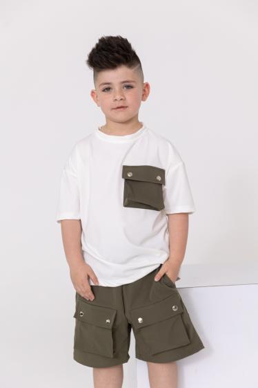 Wholesaler Frilivin - KIDS - T-shirt à poche oversize