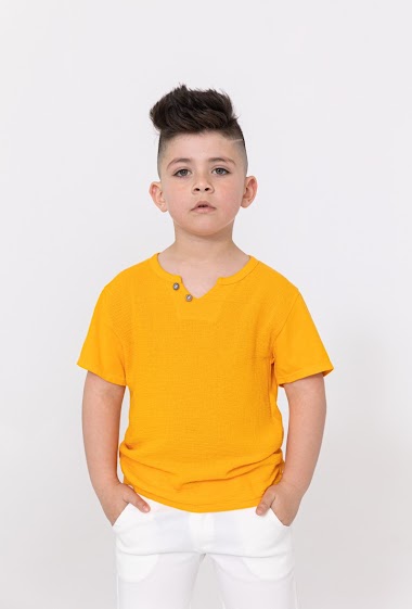 Grossiste Frilivin - KIDS - T-shirt effet lin