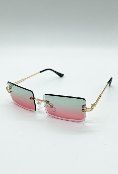Großhändler Frilivin - Randlose rechteckige Sonnenbrille