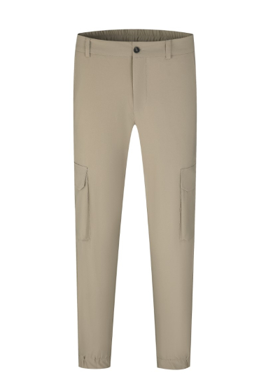 Wholesaler Frilivin - Adjustable beige pants in light, worked material