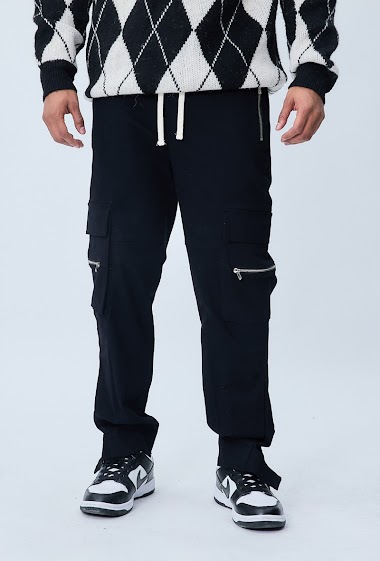 Wholesaler Frilivin - Pantalon cargo jogger avec détail zippé