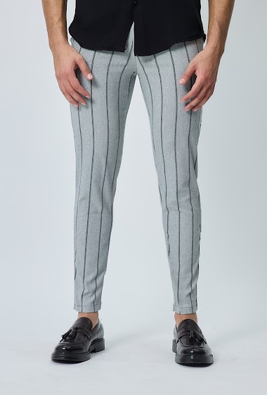 Wholesaler Frilivin - Pantalon classique à rayures stretch