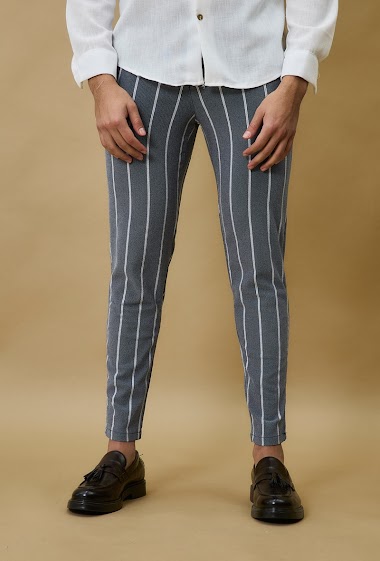 Wholesaler Frilivin - Pantalon classique à rayures stretch