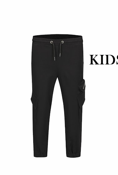 Pantalon ENFANT cargo jogger avec détail zippé