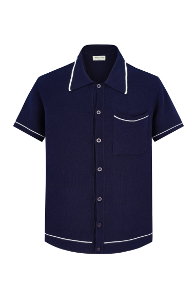 Wholesaler Frilivin - Buttoned polo shirt with contrast collar