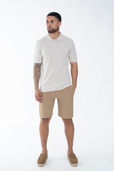 Wholesaler Frilivin - Fine plain short-sleeved polo shirt