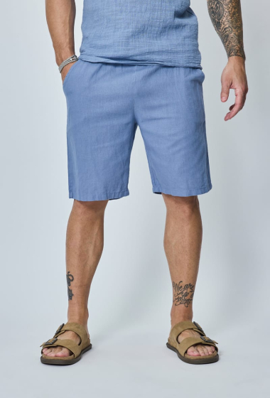 Großhändler Frilivin - Leichte Shorts aus Baumwolle mit Leineneffekt