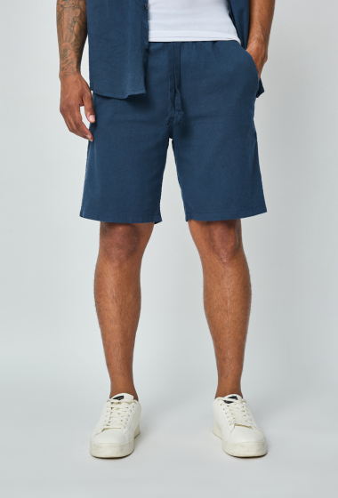 Wholesaler Frilivin - Lightweight plain linen effect shorts