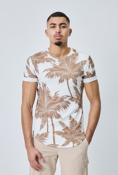 Wholesaler Frilivin - T-shirt à imprimé palmiers
