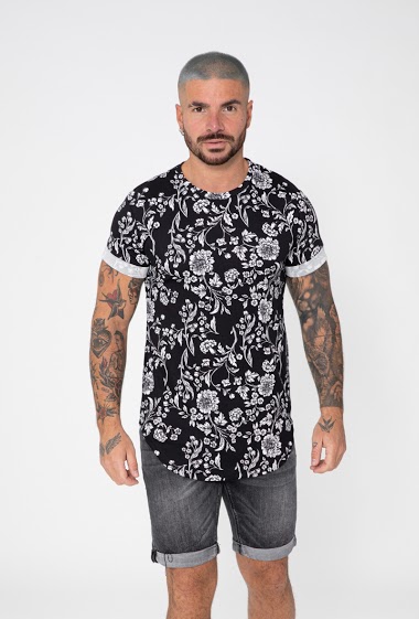 Wholesaler Frilivin - T-shirt à motif fleuri