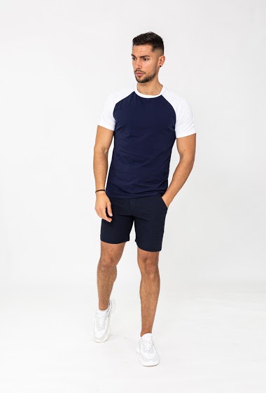 Wholesaler Frilivin - T-shirt avec manches raglan contrastantes