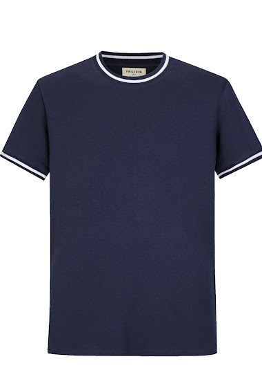 Grossiste Frilivin - T-shirt en coton bicolore
