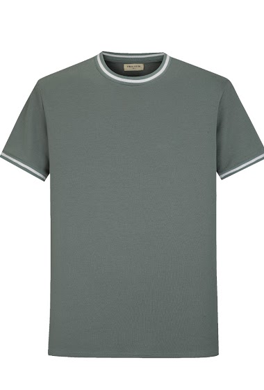 Großhändler Frilivin - T-shirt en coton bicolore