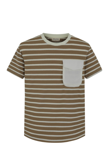 Grossiste Frilivin - T-shirt manches courtes à rayures