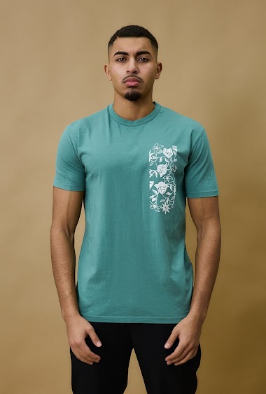 Grossiste Frilivin - T-shirt oversize à imprimé fleuri