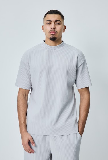 Grossiste Frilivin - T-shirt plissé uni oversize