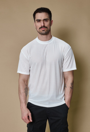 Wholesaler Frilivin - Oversized plain striped t-shirt