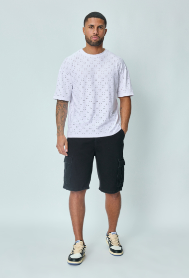 Wholesaler Frilivin - Plain oversized T-shirt with holes