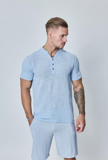 Großhändler Frilivin - Tshirt léger en coton effet lin