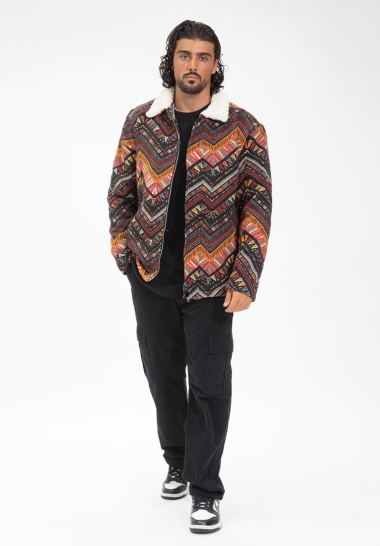 Großhändler Frilivin - Jacke mit bunten geometrischen Mustern