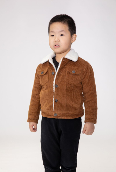 Wholesaler Frilivin - Children's jacket with mustache collar