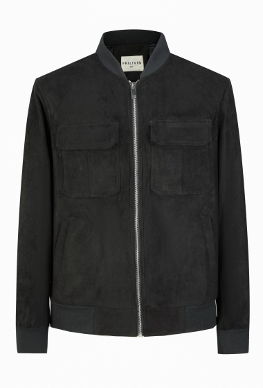 Wholesaler Frilivin - Plain faux suede jacket