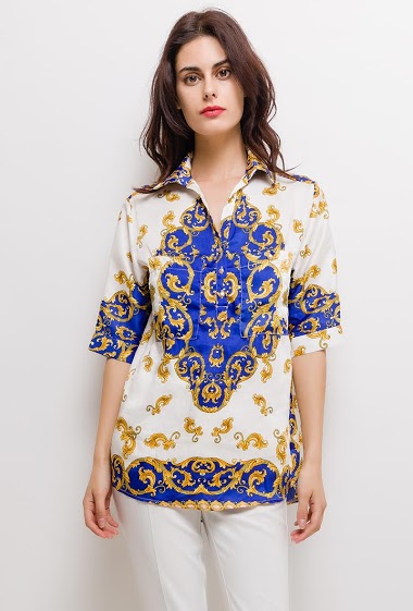Wholesaler Frime Paris - Silky printed blouse