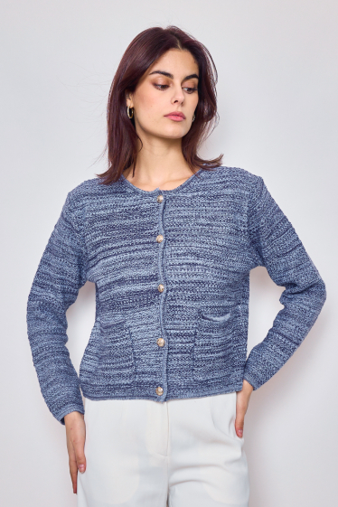 Wholesaler Frime Paris - Buttoned knit cardigan