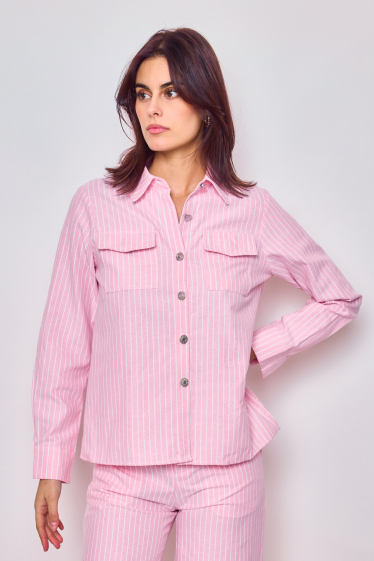 Wholesaler Frime Paris - Striped cotton shirt