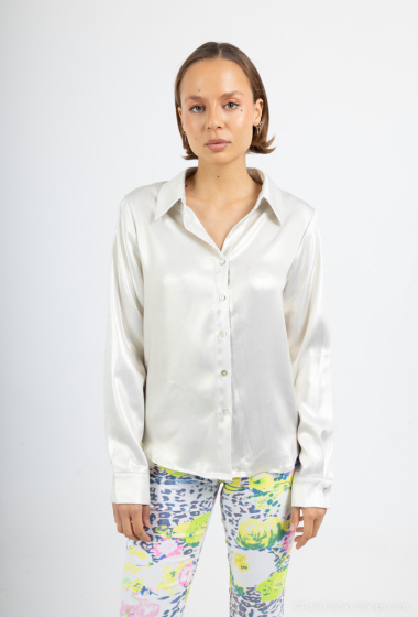 Wholesaler Frime Paris - Long-sleeved satin shirt