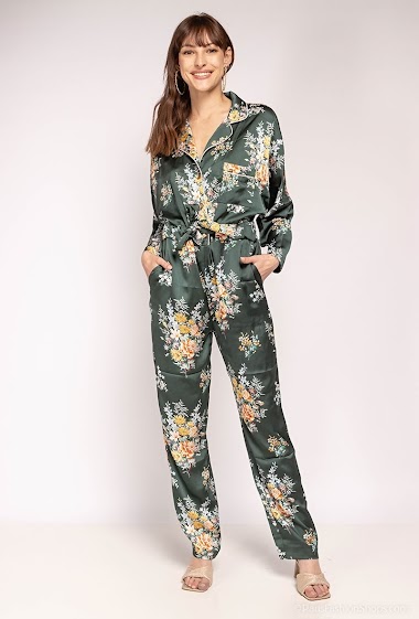 Wholesaler Frime Paris - Floral silky jumpsuit