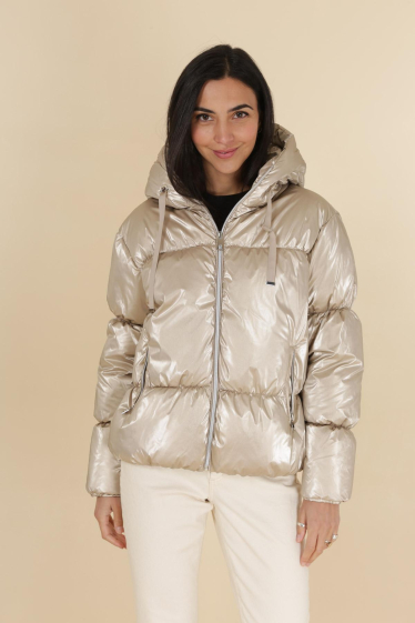 Wholesaler Frime Paris - Shiny hooded down jacket