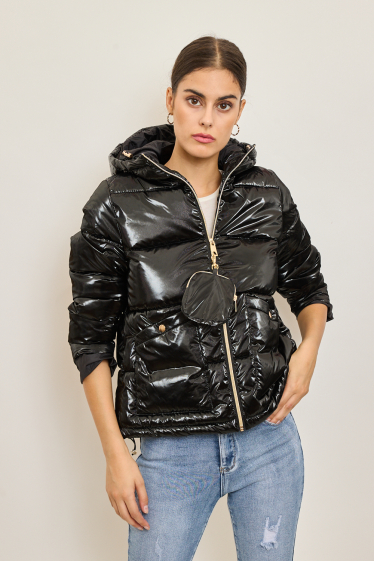 Wholesaler Frime Paris - Shiny down jacket with hood