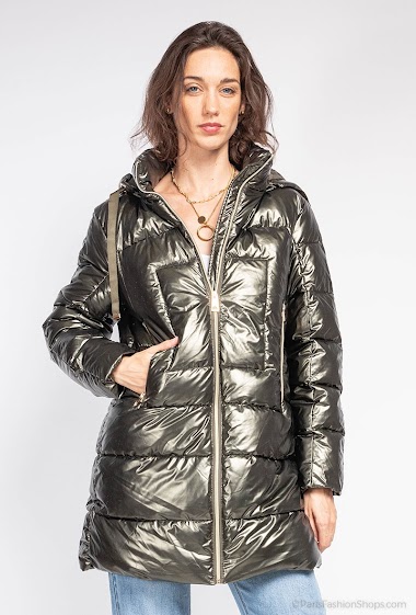 Wholesaler Frime Paris - Shiny down jacket with hood