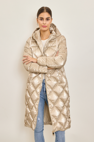 Wholesaler Frime - Long quilted down jacket